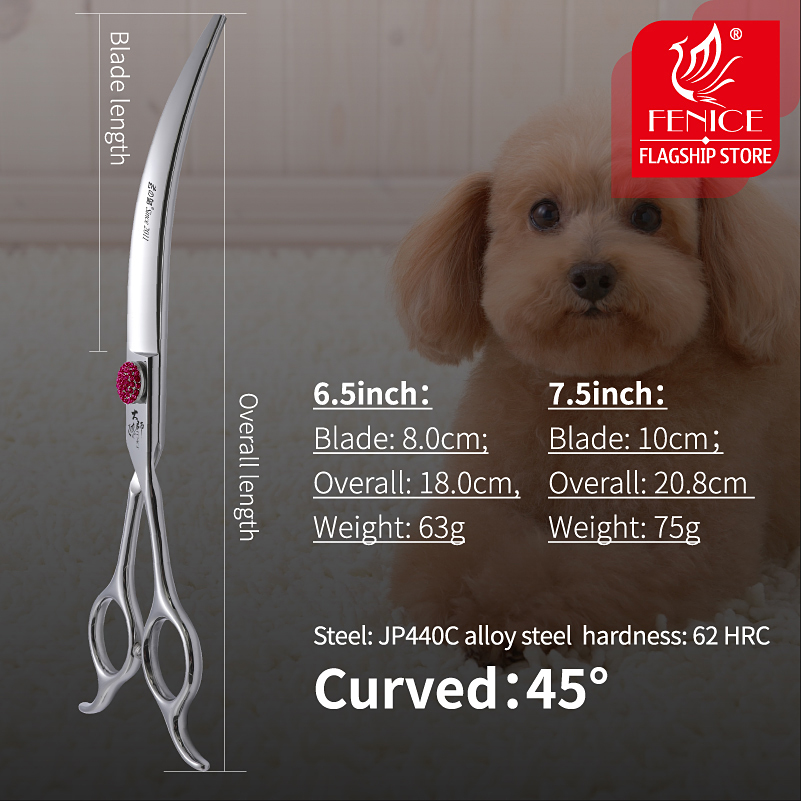 Fenice Pink Diamond Screw Pet  - Grooming Scissors recension och pris