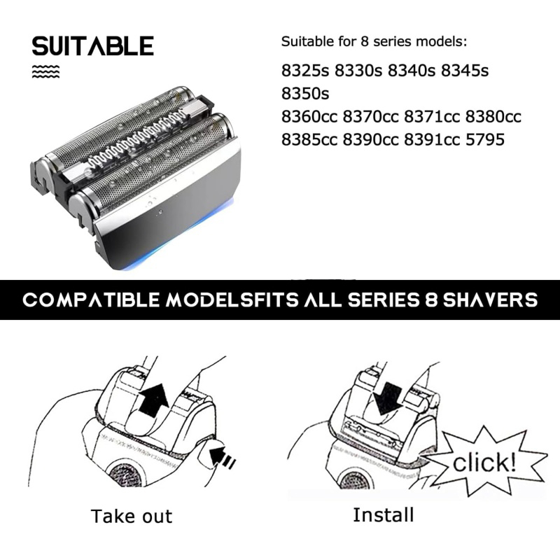 83M Shaver Razor Replacement H - Electric Razor recension och pris
