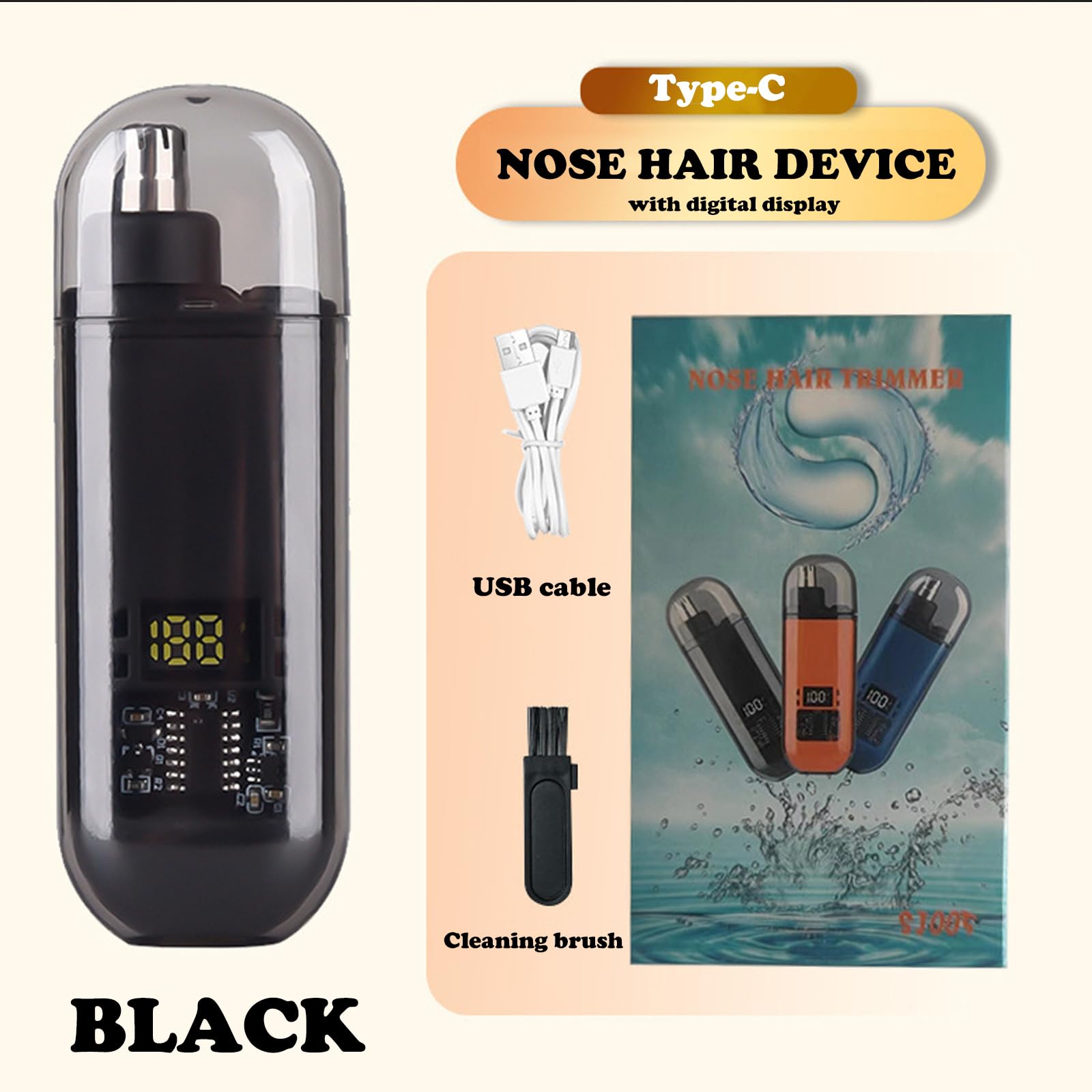 Nose Ear Hair Trimmer USB Rech - Nose Trimmer recension och pris