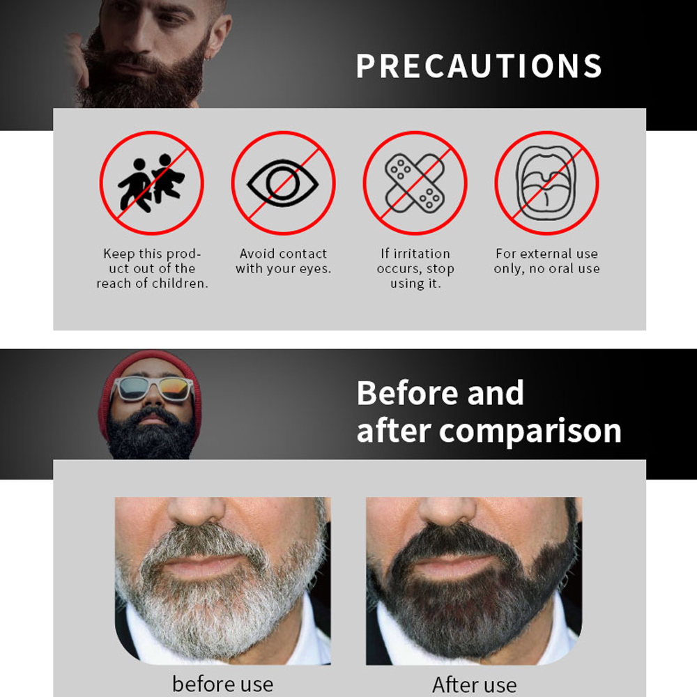 5/10PCS Natural Beard Hair Dye - Shaving Cream recension och pris