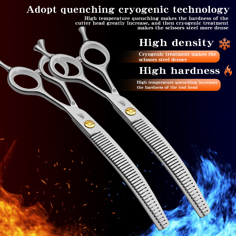 Refinement Curved Teeth Scisso - Grooming Scissors recension och pris