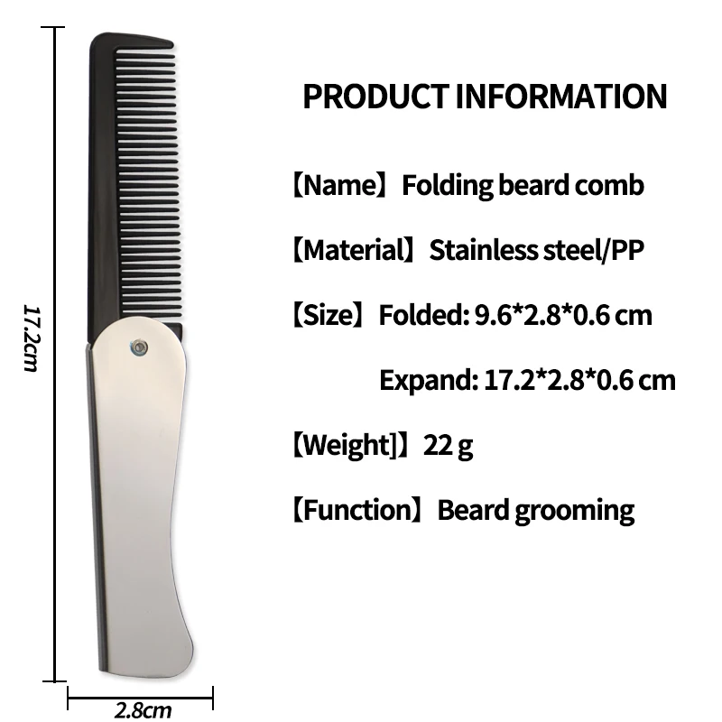 1pc Foldable Anti Static Pocke - Beard Oil recension och pris