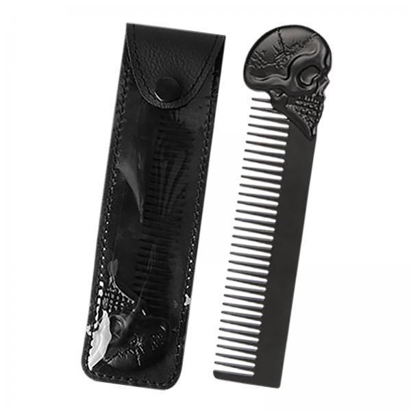 Skull Head Pocket Beard Comb Z - Men'S Grooming Hairstyles recension och pris