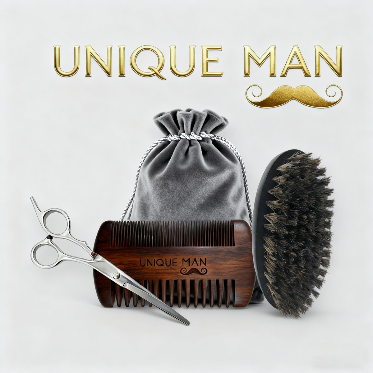 UNIQUE MAN Men's Beard Set, Bl - Grooming Kit recension och pris